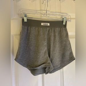 2pcs Letter Patch Track Shorts